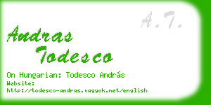 andras todesco business card